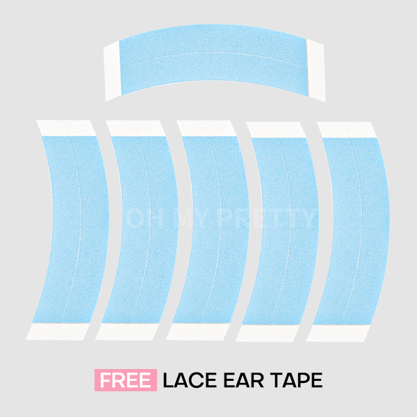 OMpretty 360 Kinky Straight Invisi Draw Strings Wear Go Glueless Pre-Bleached And Pre-Cut Lace Human Hair Wig