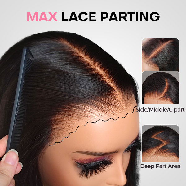 body wave m cap layered wig max lace parting
