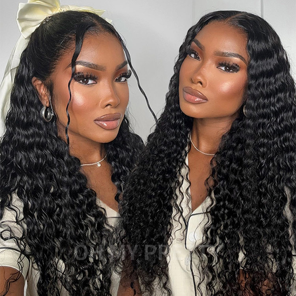 Luxury Wear Go 13x6 Deep Wave Glueless Wig HD Lace Front Wig Real Ear To Ear With Invisi Draw-string Wig