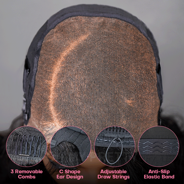 Side Part Layer Cut Body Wave 9x6 M Cap Wear Go Glueless Wig Invisi Draw Strings With Baby Hair Pre Bleached Single Knots