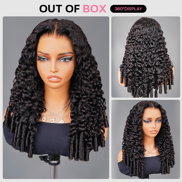 Voluminous & Bouncy Burmese Curly  M-Cap 9x6 Draw-strings Wear Go Wig Bleached Knots Glueless Wig