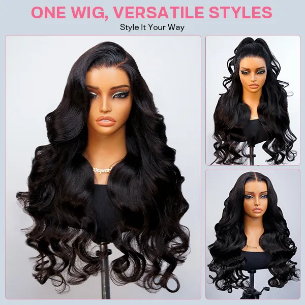 Luxury Wear Go 13x6 Body Wave Glueless Wig HD Lace Front Wig With Invisi Draw-strings