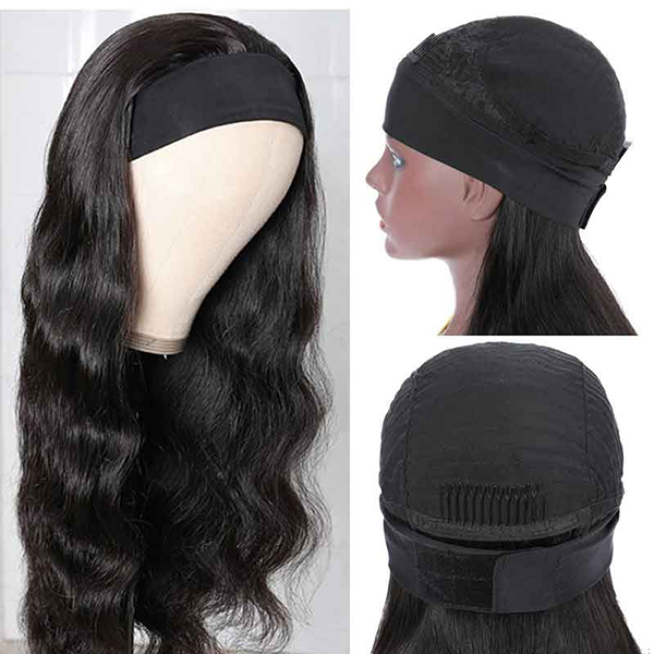 OhMyPretty Body Wave Human Hair Headband Wig