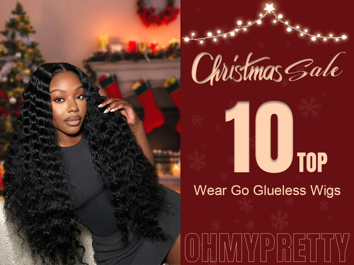 wear and go Glueless Wigs Christmas Hair Sale