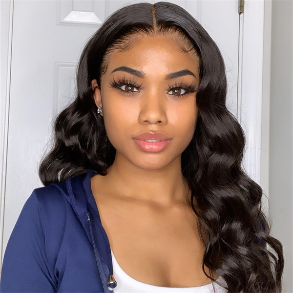 OhMyPretty Body Wave  4*4  Lace Closure Wig with Pre-plucked Edges