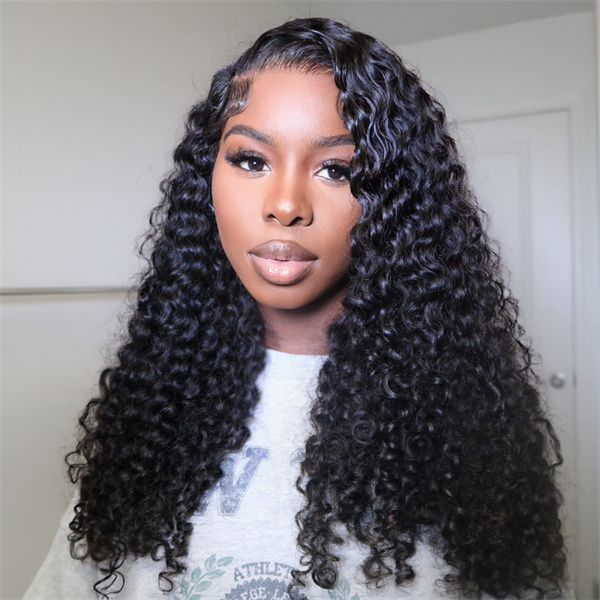 OhMyPretty Water Wave 13x4 Lace Front Wig with Pre-plucked Edges