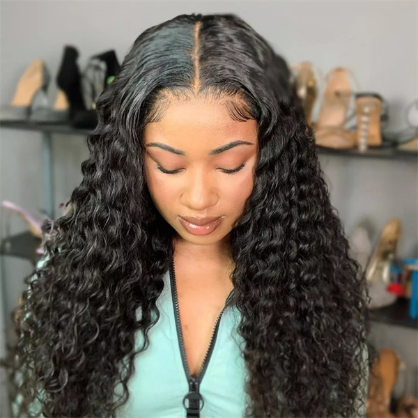Loose Deep Lace Closure Wig with Pre-plucked Edges
