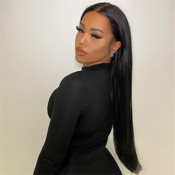 Straight Human Hair Wig 5*5 Lace Closure Wig With Pre Plucked Hairline