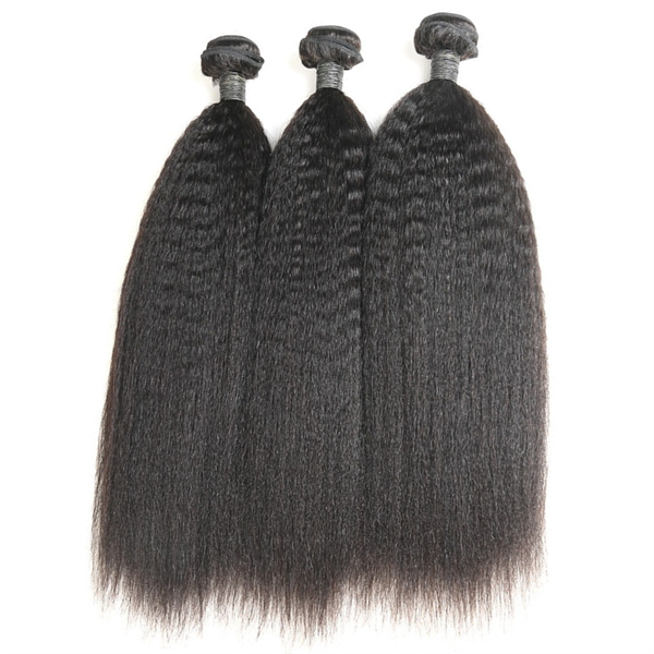 OhMyPretty Yaki Straight Virgin Human Hair 3 Bundles