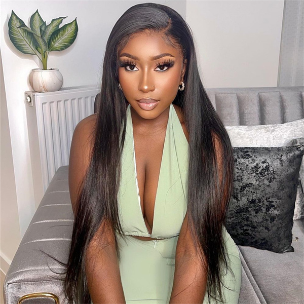 Straight Human Hair 13*6 Lace Front Wig