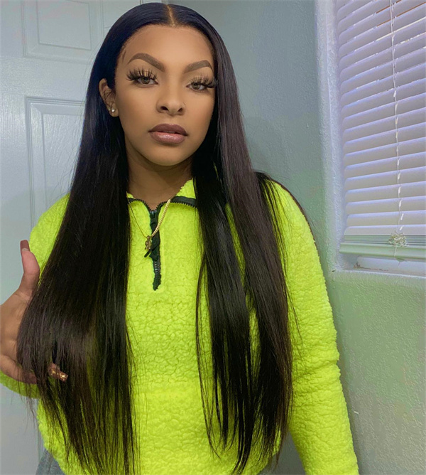 Straight Human Hair 13*6 Lace Front Wig