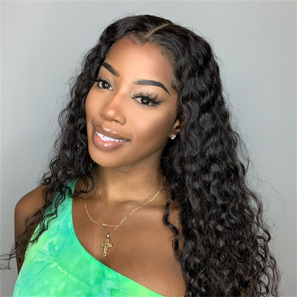 Water Wave Human Hair Wig 5*5 Lace Closure Wig
