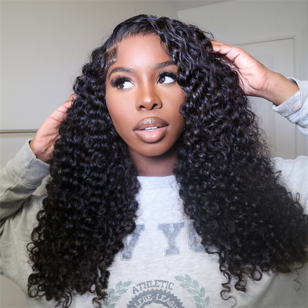 OhMyPretty Water Wave 13x4 Lace Front Wig with Pre-plucked Edges