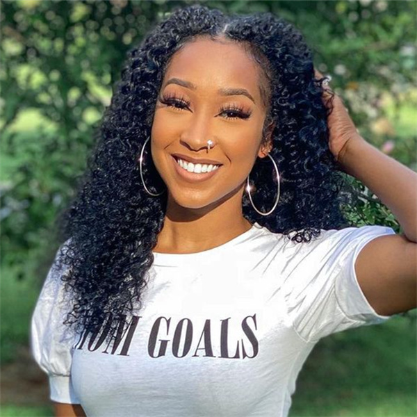 U Part Wigs Water Wave Human Hair Wig