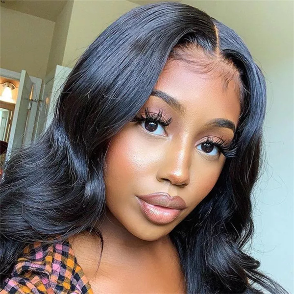 OhMyPretty Body Wave  4*4  Lace Closure Wig with Pre-plucked Edges